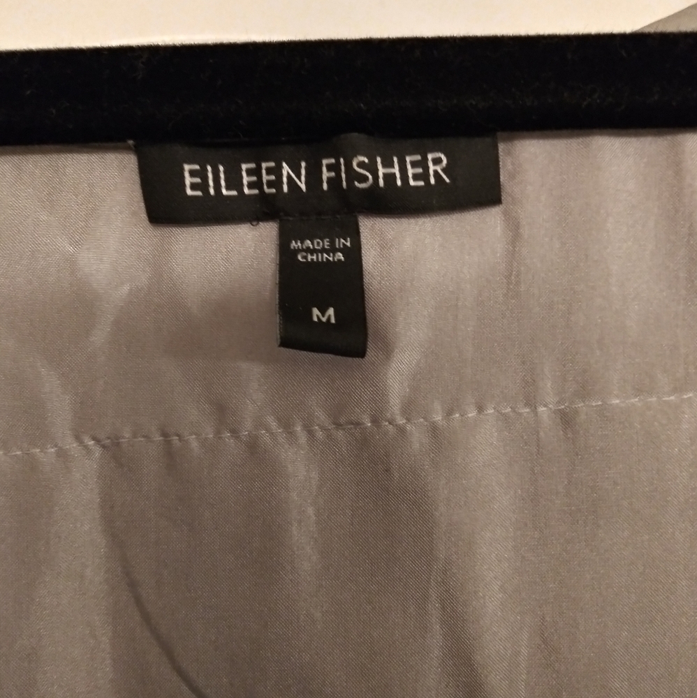 Eileen Fisher Silk Ruffle Sleeveless Blouse Medium - Picture 6 of 6